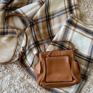 Vintage Fossil Leather Crossbody Handbag